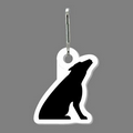 Zippy Clip - Howling Coyote Silhouette Tag W/ Clip Tab